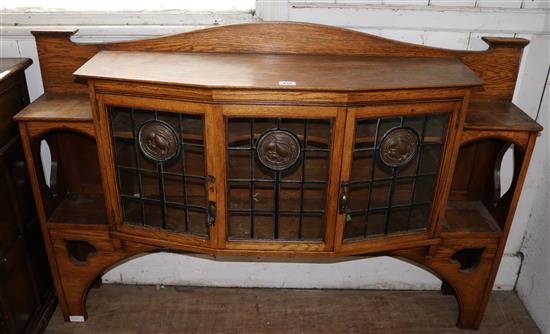 Oak Arts & Crafts glazed dresser top